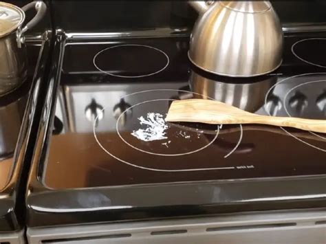 how to remove residue from stove top